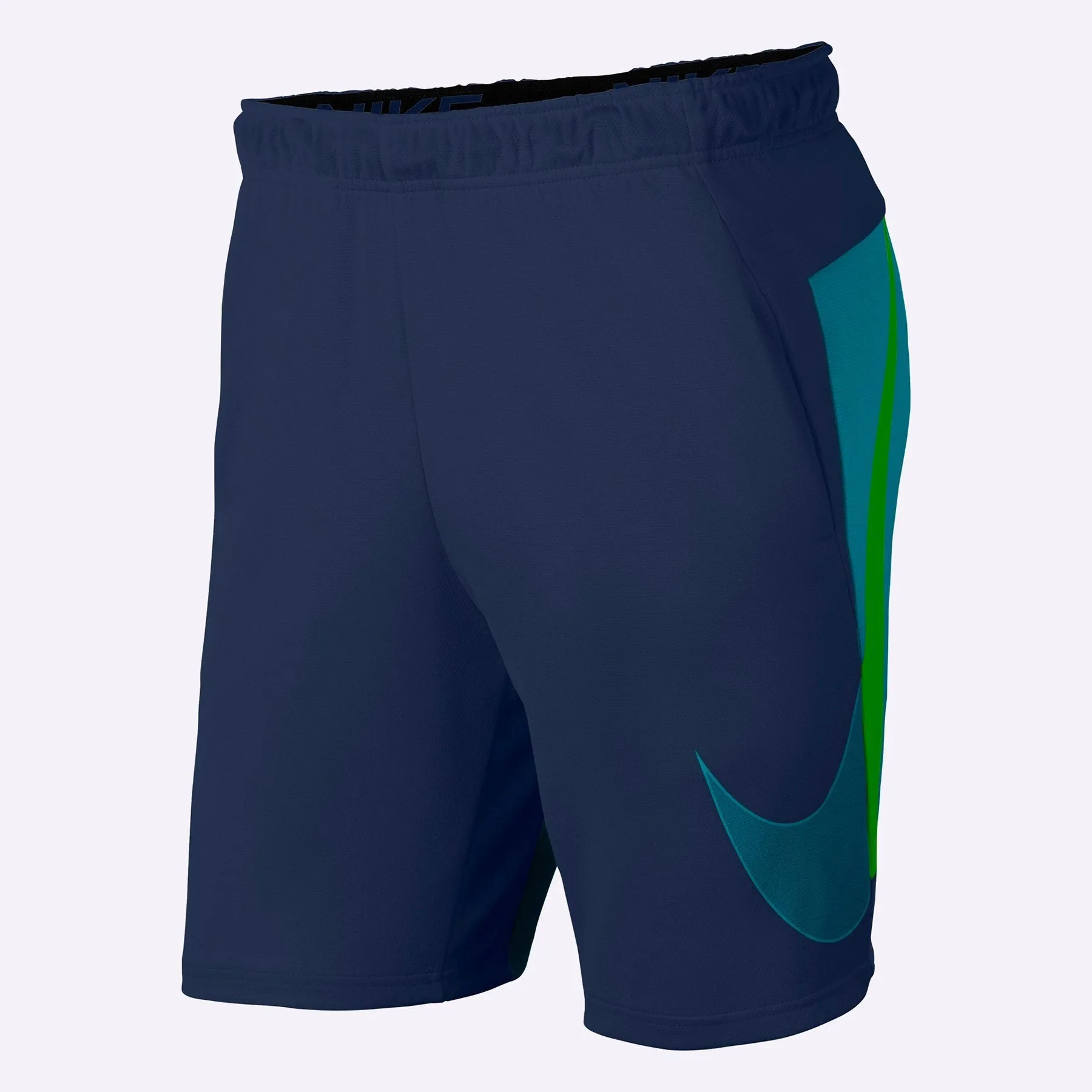 Nike - Men's Graphic Training Shorts - MIDNIGHT NAVY/BRIGHT SPRUCE