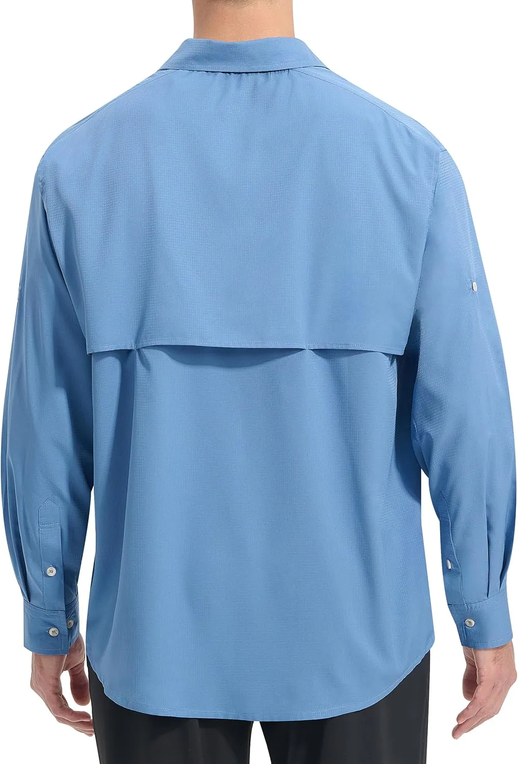 NOMINATE Mens Long Sleeve Fishing Shirts UPF 50  UV Protection Sun Shirts Quick Drying Hiking Lightweight