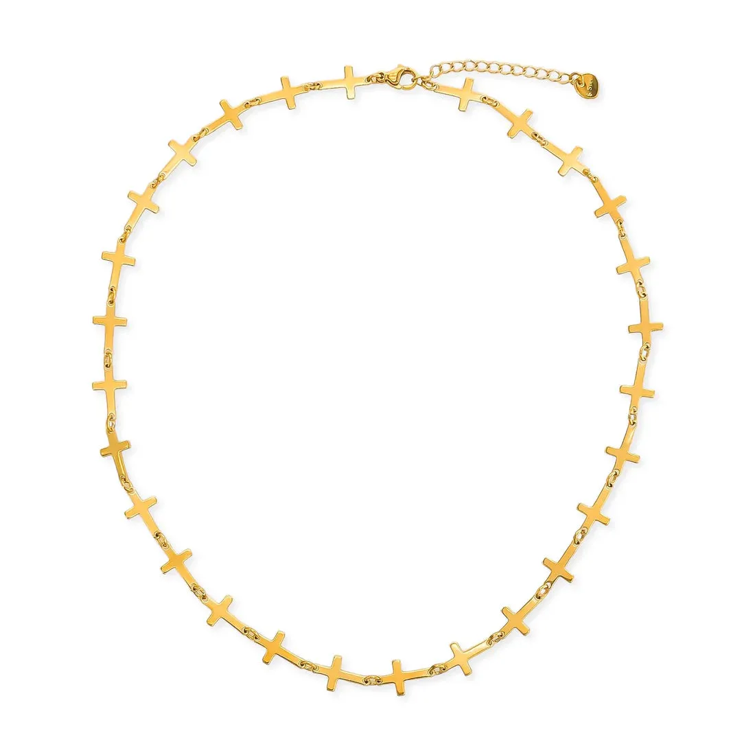 Omg Bling Water Resistant Cross Choker Necklace