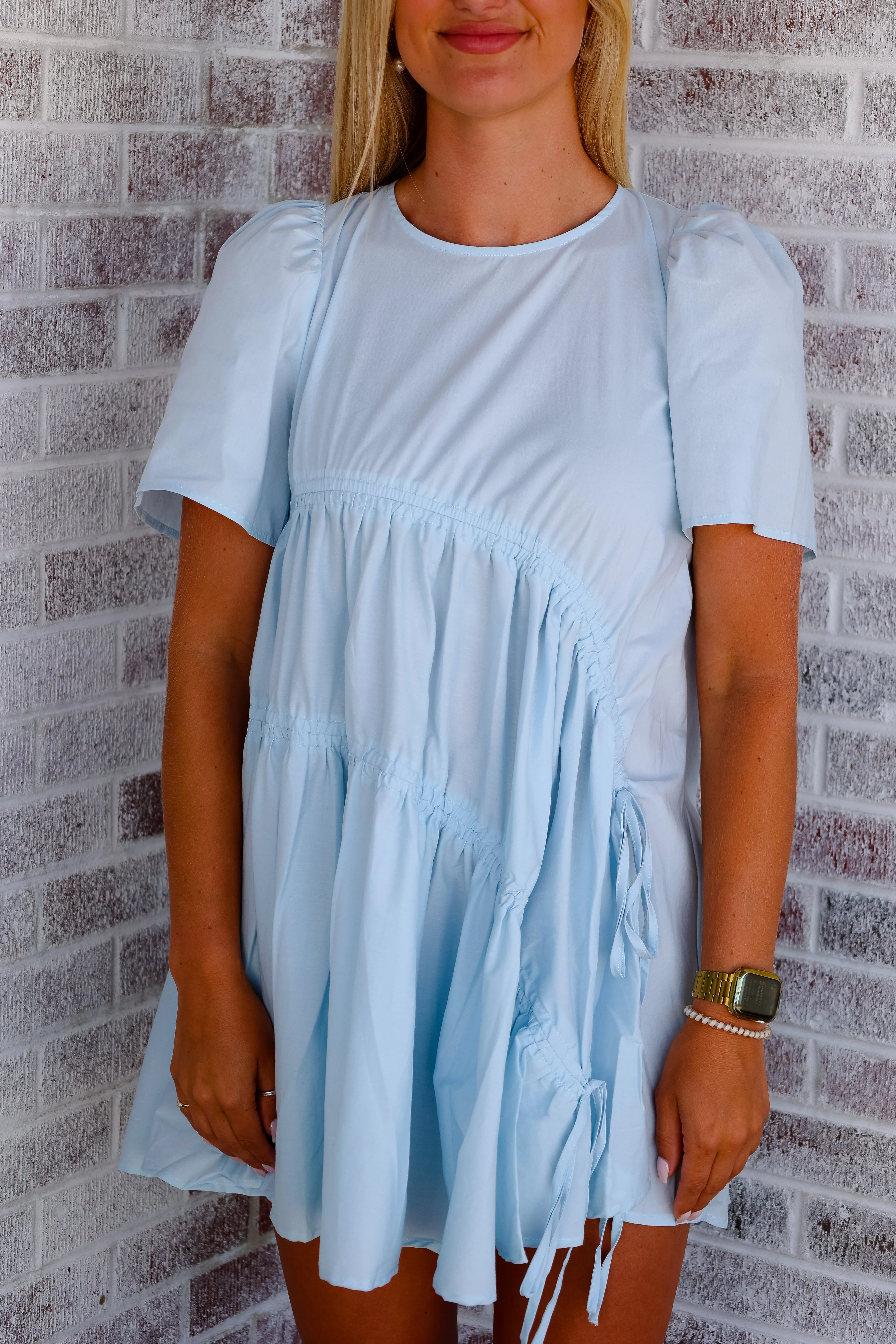 Picnics Gathered Mini Dress