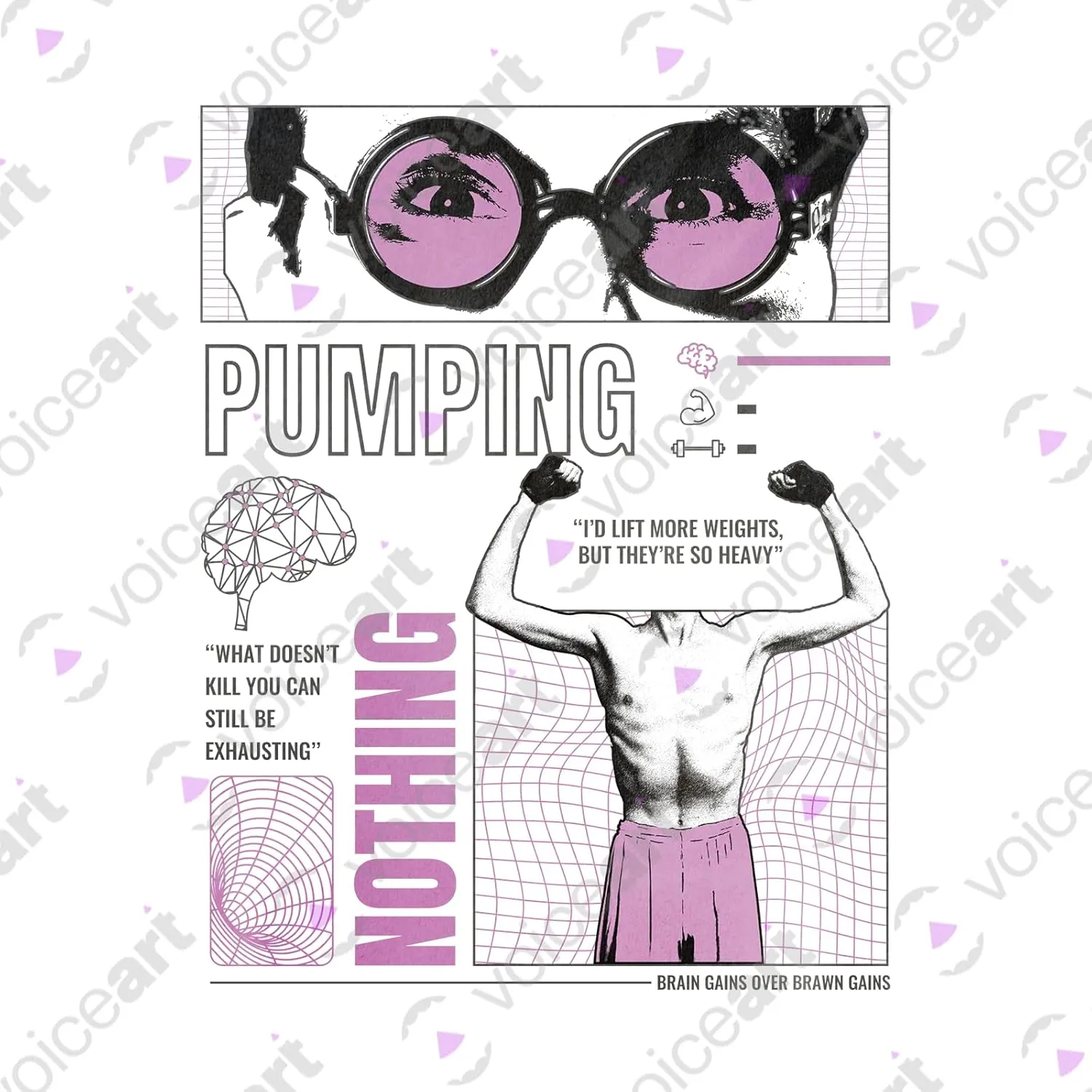 Pumping Muscles Funny Motivational T-Shirt with Premium Graphic Health and Fitness Wordplay Tee for Workout