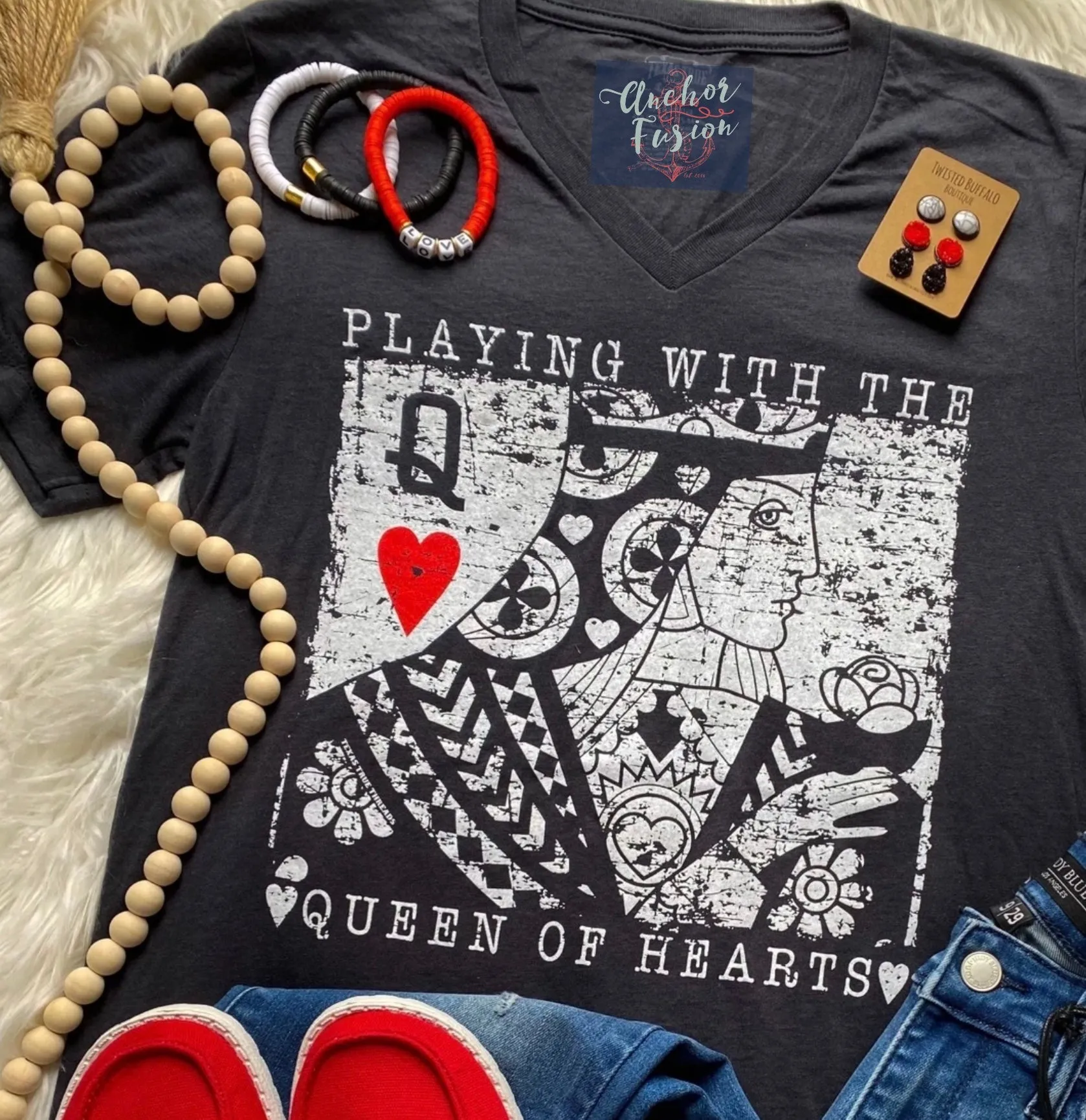 "Queen of Hearts" Tee