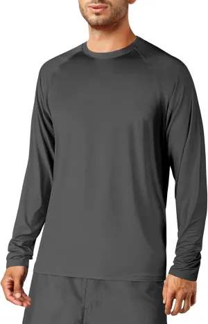 Rash Guard for Men UPF 50  UV Sun Protection Swim Shirts Long Sleeve Quick Dry Lightweight Fishing Running Water Shirts