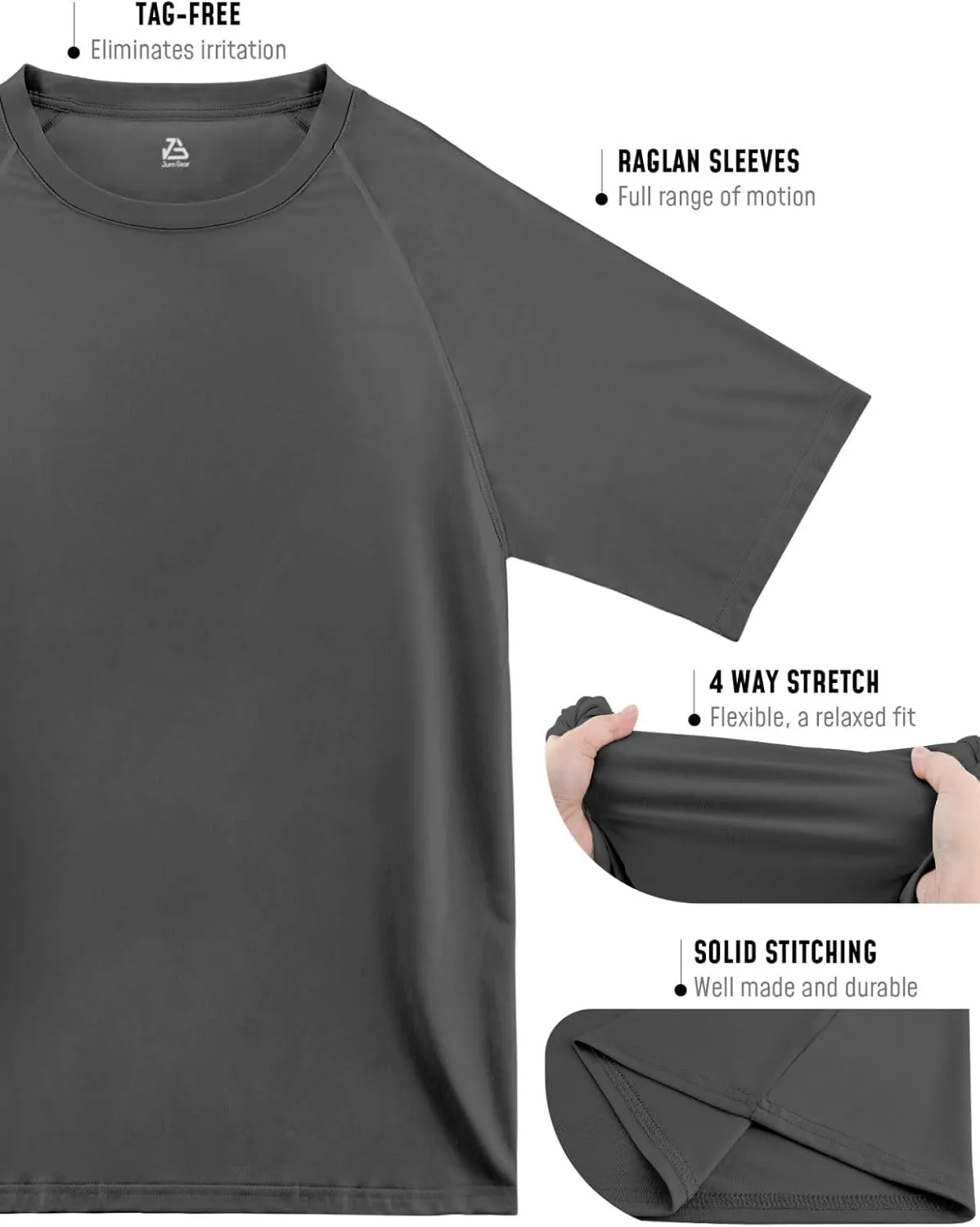 Rash Guard for Men UPF 50  UV Sun Protection Swim Shirts Short Sleeve Quick Dry Lightweight Fishing Running Water Shirts