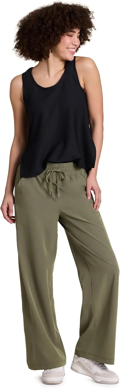 RBX Activewear Wide Leg Pant for Women, Super Lightweight Quick Drying Weekend Pant with Pockets