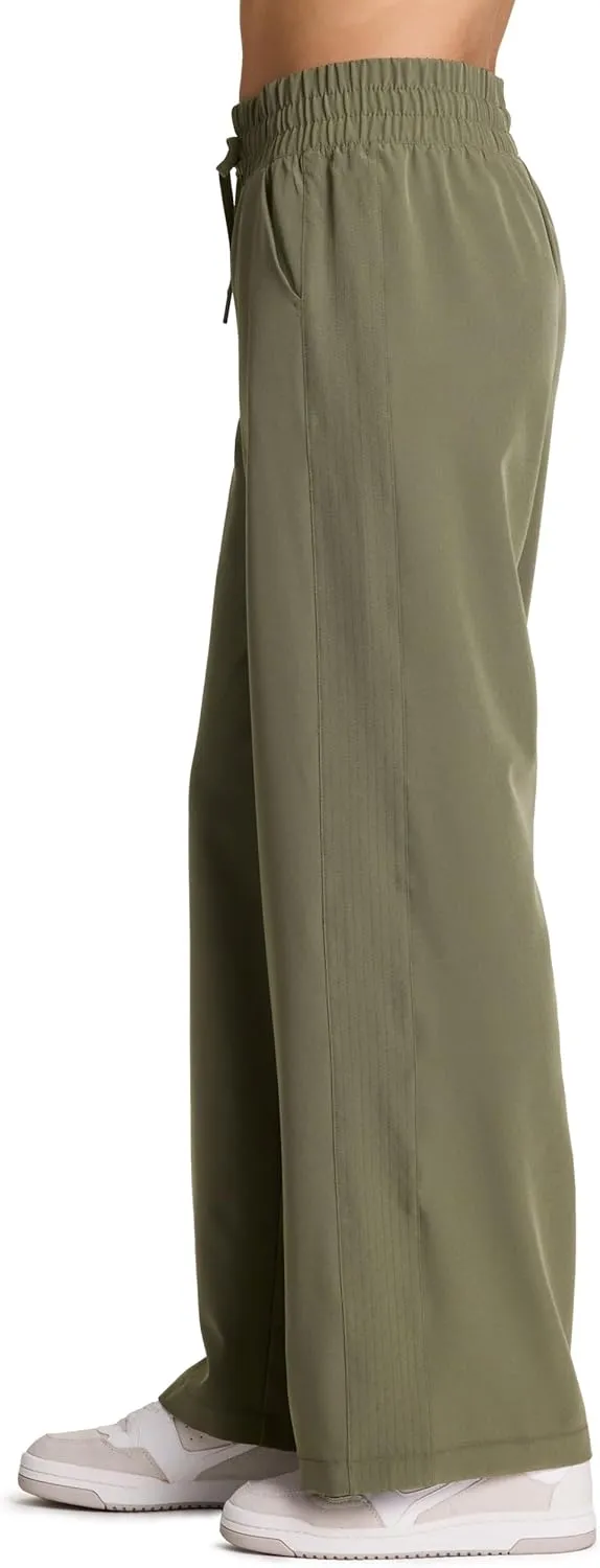 RBX Activewear Wide Leg Pant for Women, Super Lightweight Quick Drying Weekend Pant with Pockets