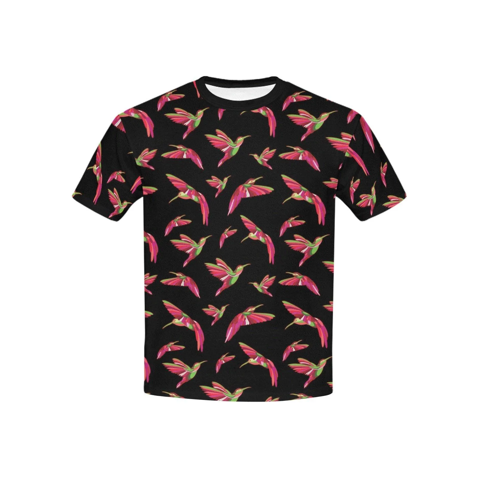 Red Swift Colourful Black Kids' T-shirt (USA Size)