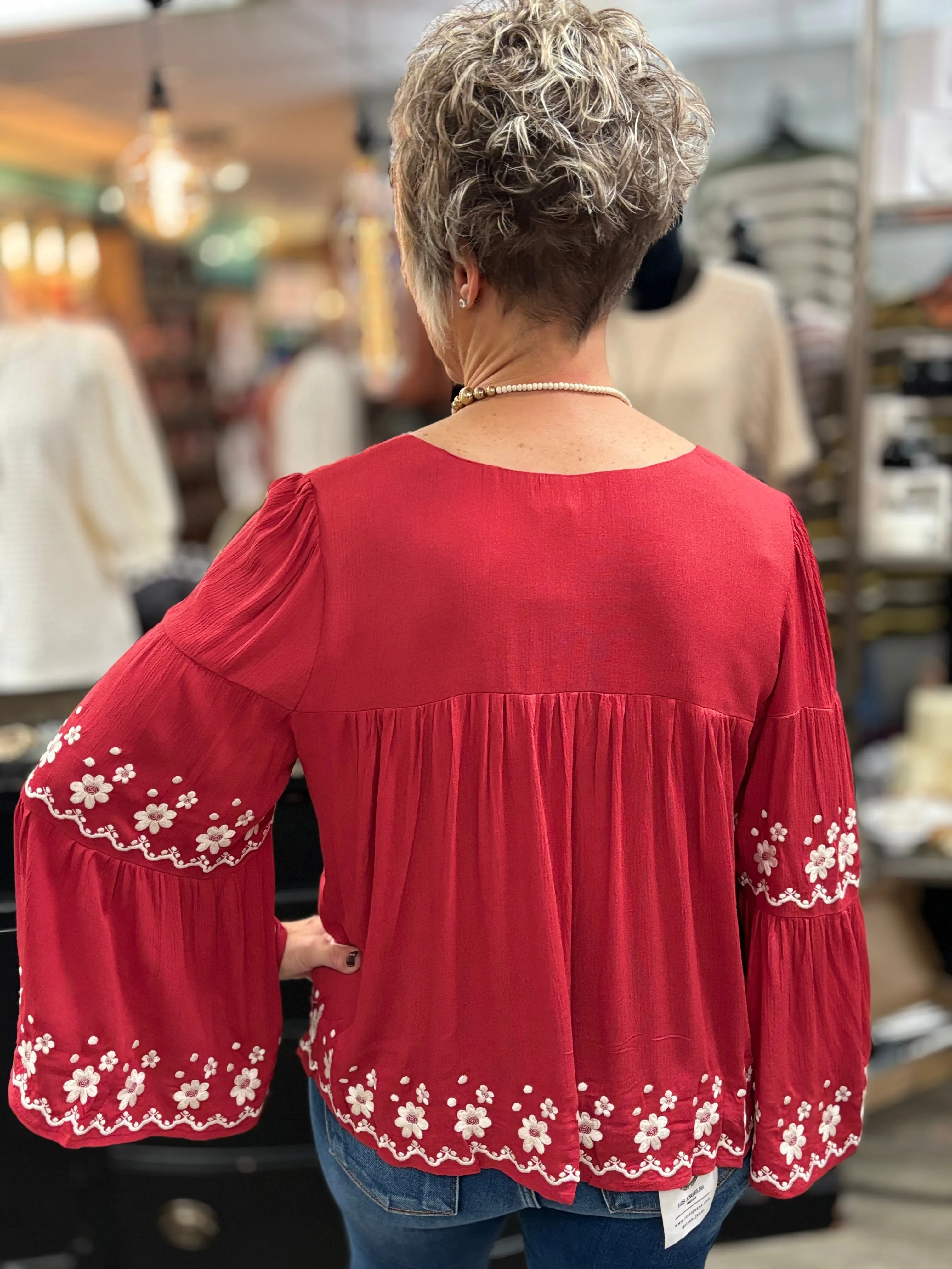 Romy Floral Tiered Top