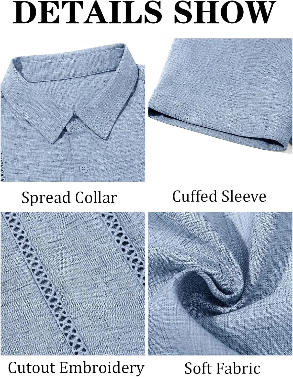 Runcati Mens Guayabera Shirts Short Sleeve Casual Cuban Linen Shirt Button Down Beach Summer Mexican Shirts