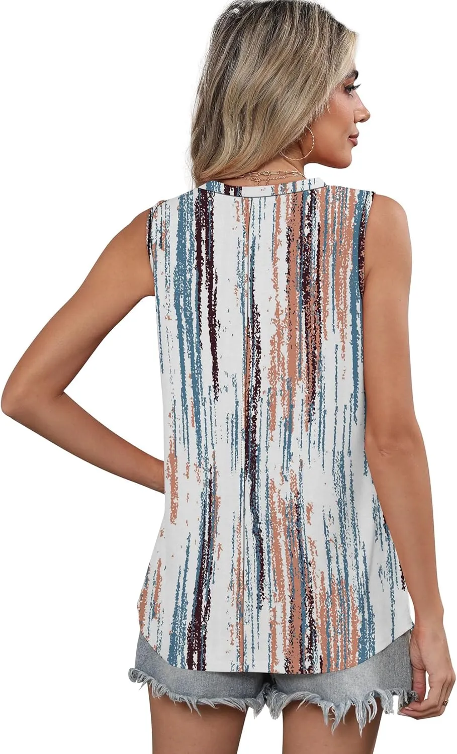 SAMPEEL Womens Tank Tops Loose Casual Summer Tops Crew Neck Basic Sleeveless Shirts Trendy 2025