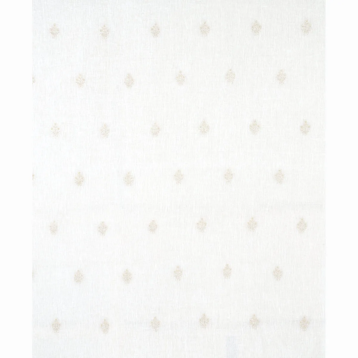 Schumacher Maria Embroidery Ivory Fabric