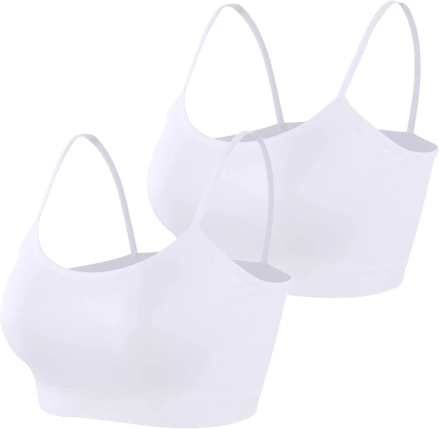 Simple Durable Mini Camisole Cropp Tank Tops for Women, Comfy Soft Stretch Seamless Basic Cami