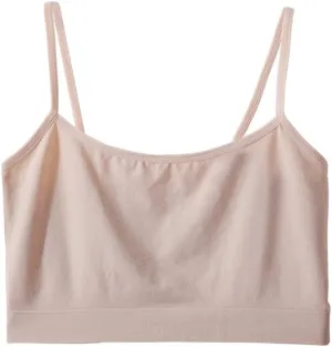 Simple Durable Mini Camisole Cropp Tank Tops for Women, Comfy Soft Stretch Seamless Basic Cami