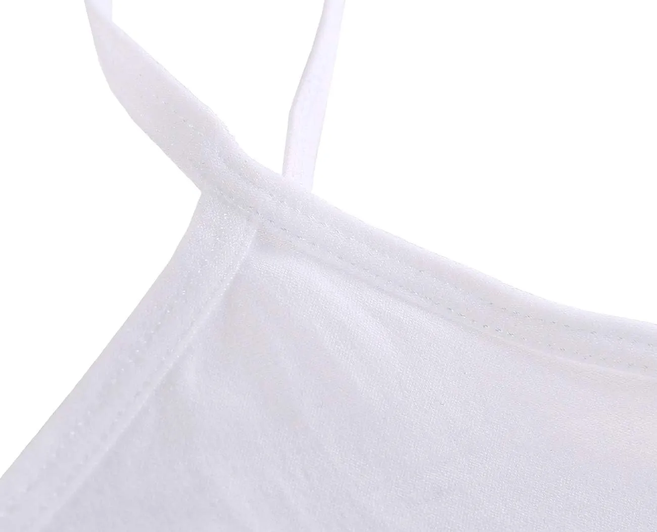 Simple Durable Mini Camisole Cropp Tank Tops for Women, Comfy Soft Stretch Seamless Basic Cami