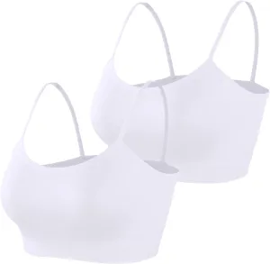 Simple Durable Mini Camisole Cropp Tank Tops for Women, Comfy Soft Stretch Seamless Basic Cami