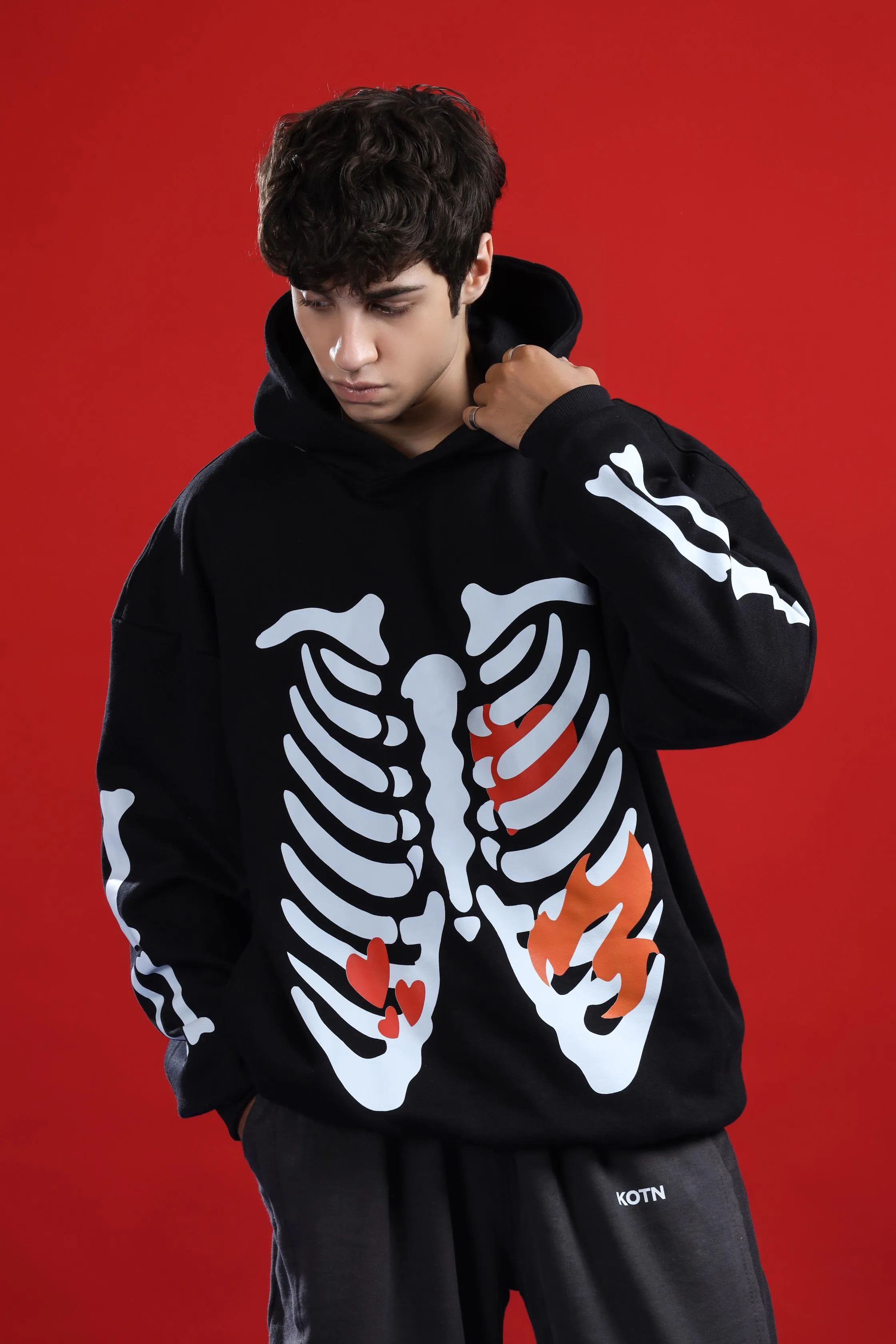 SKELETON OVERSIZED HOODIE