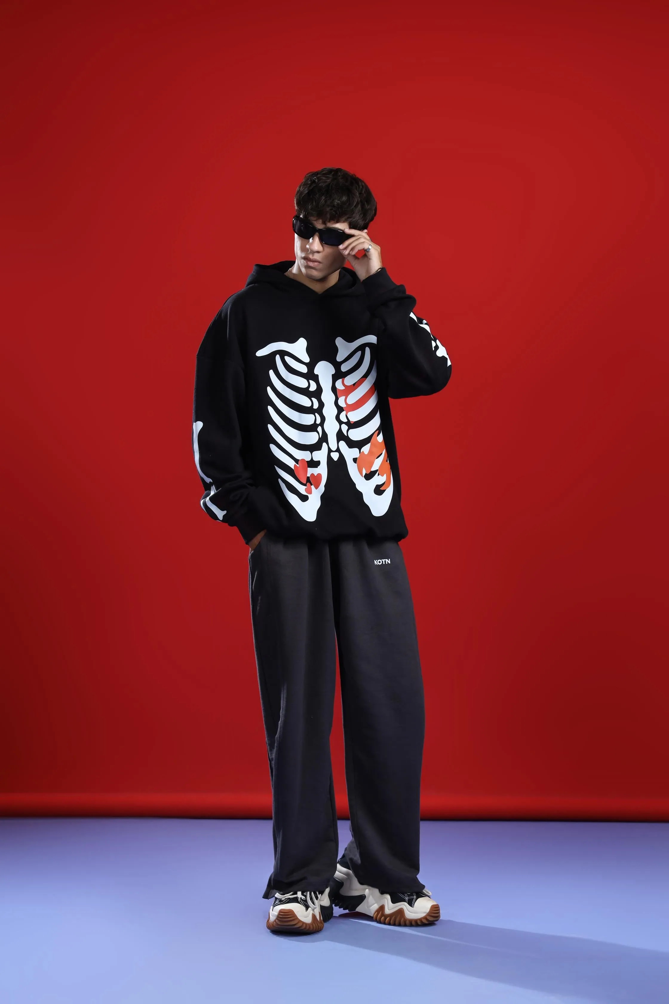 SKELETON OVERSIZED HOODIE