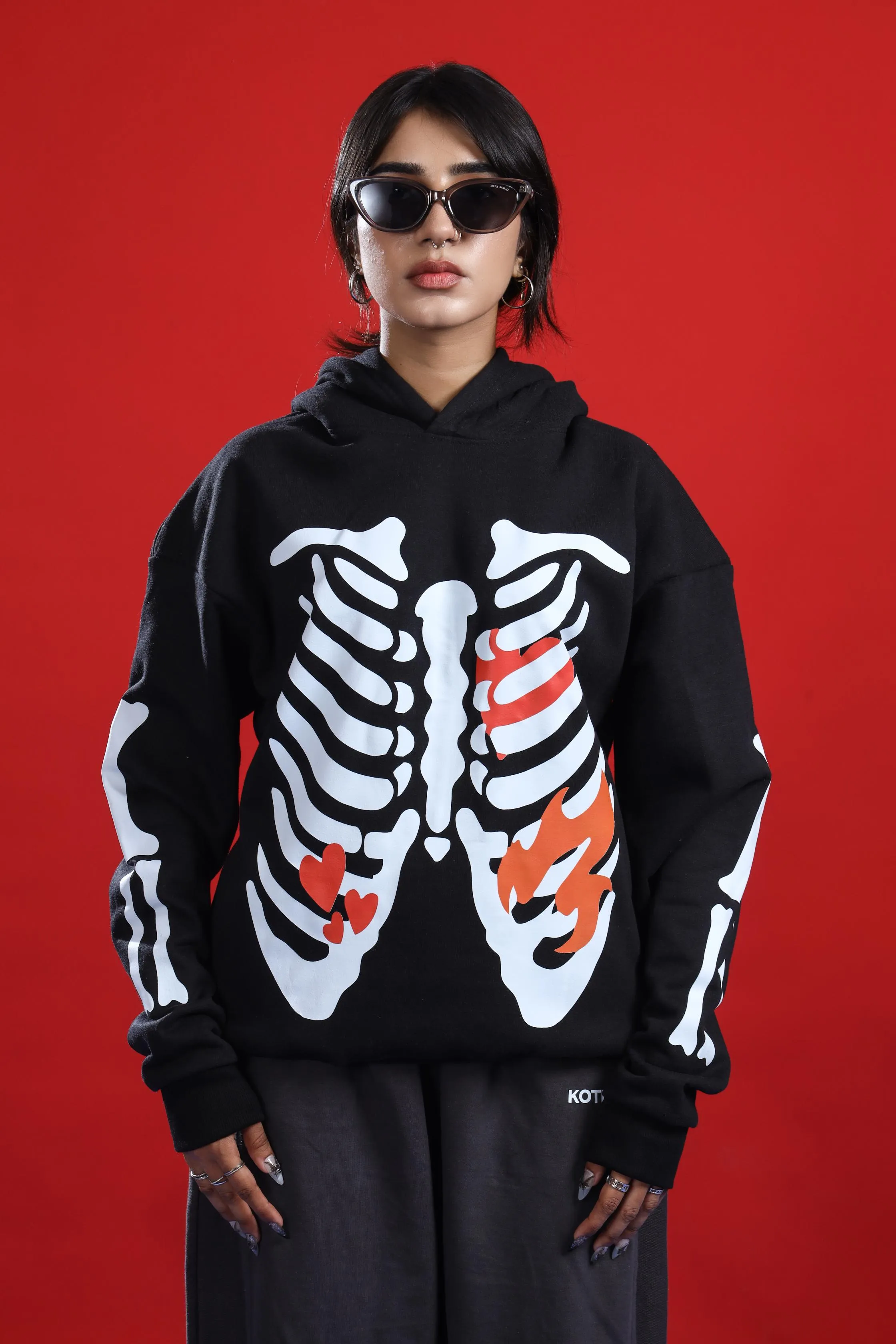 SKELETON OVERSIZED HOODIE