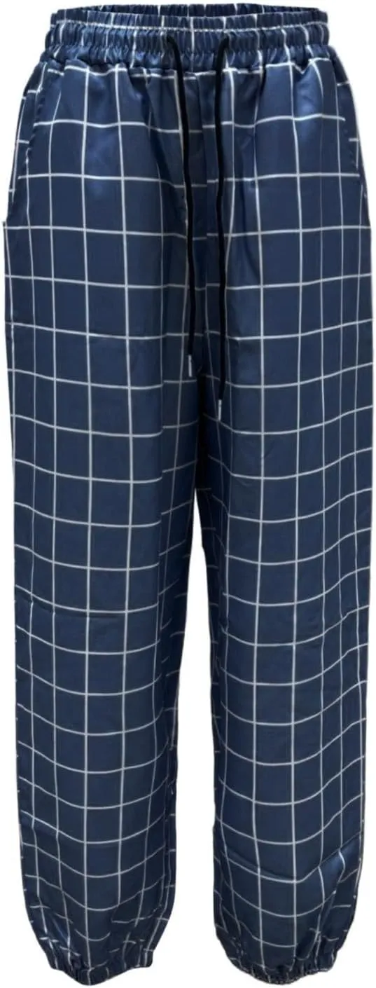Slim Fit Plaid Chino Pants for Men Flat-Front Stretch Dress Pants Business Pencil Suit Pant Casual Skinny Golf Pant