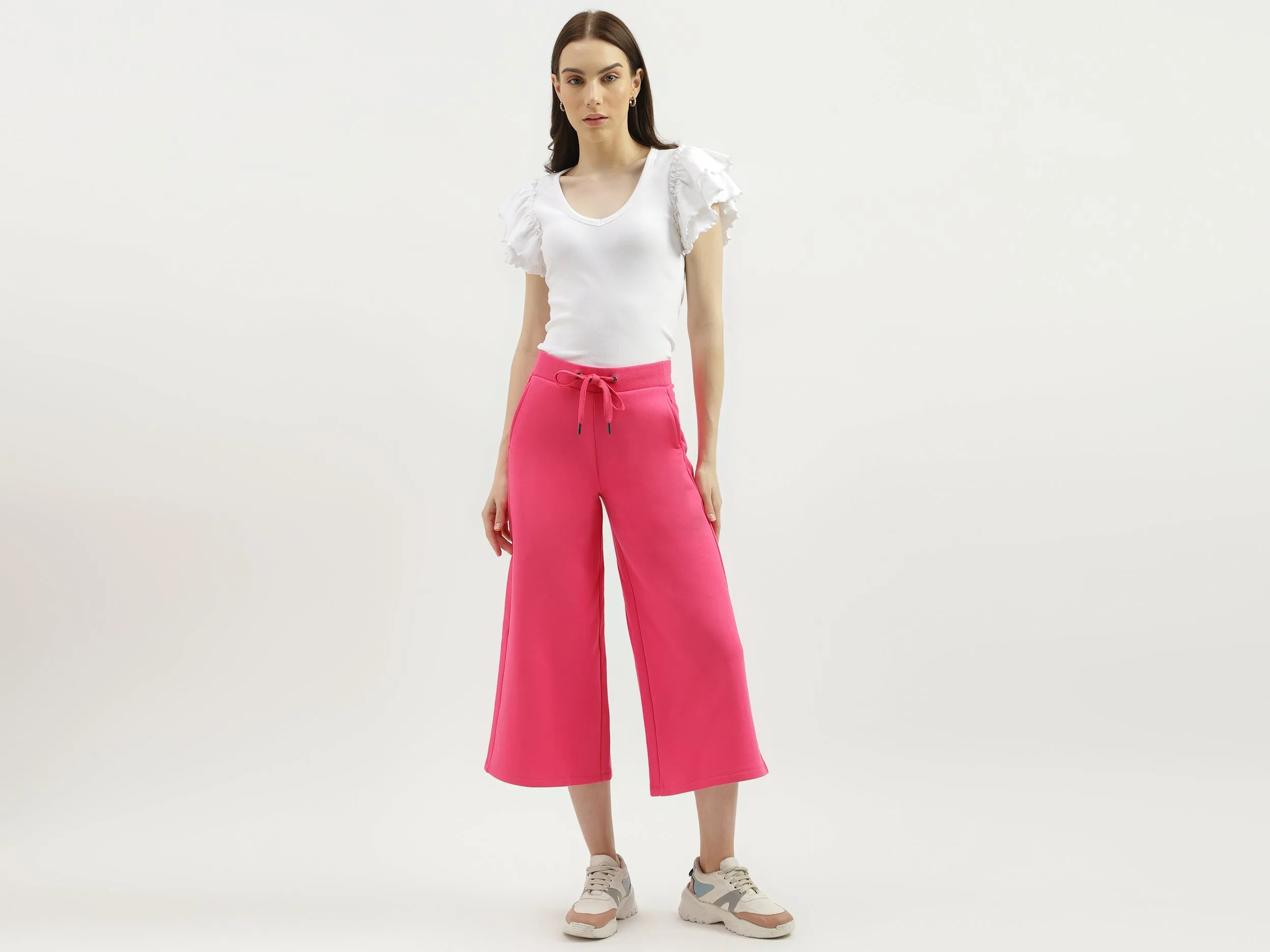 Solid Regular Fit Cullotes