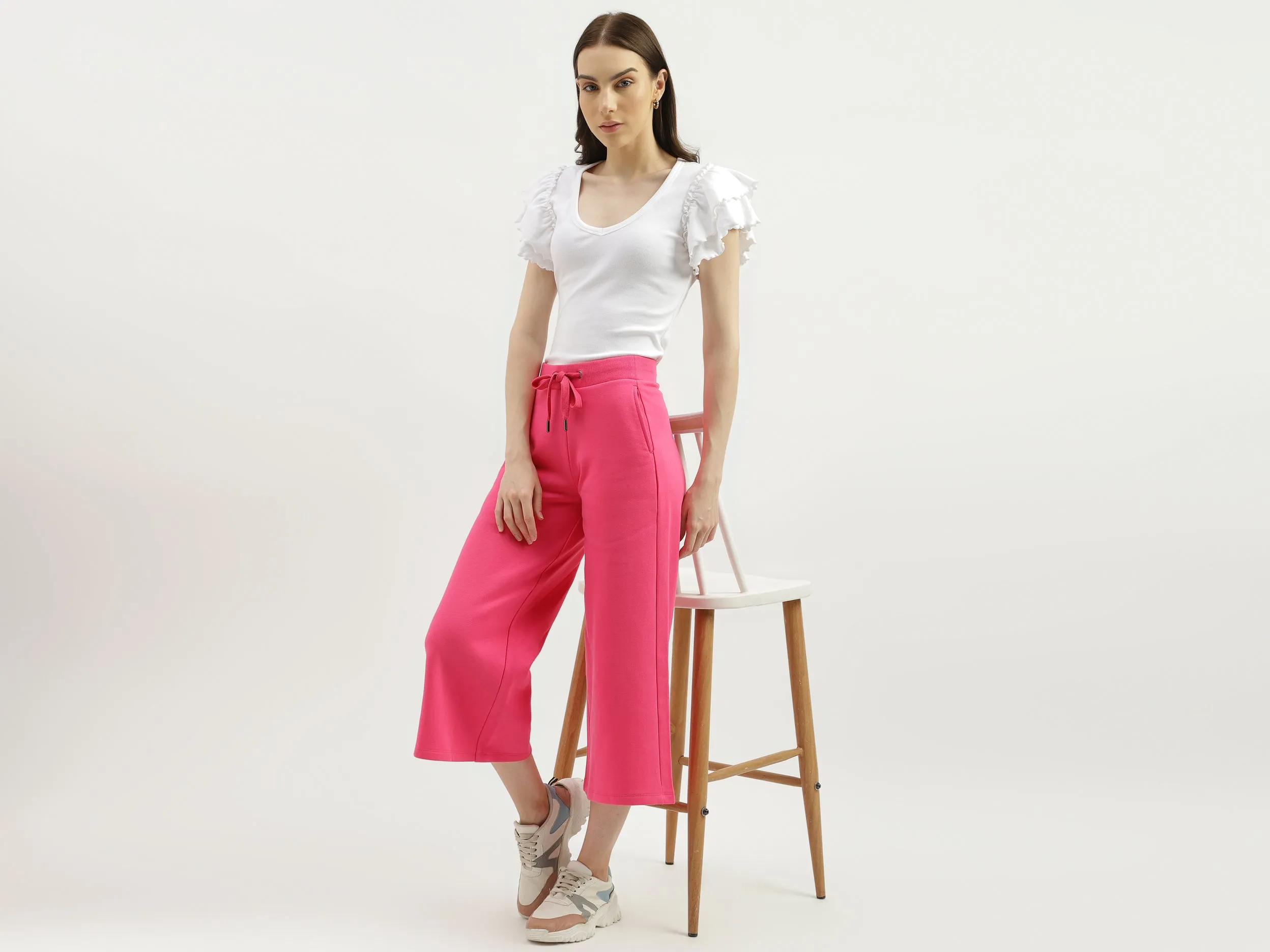 Solid Regular Fit Cullotes