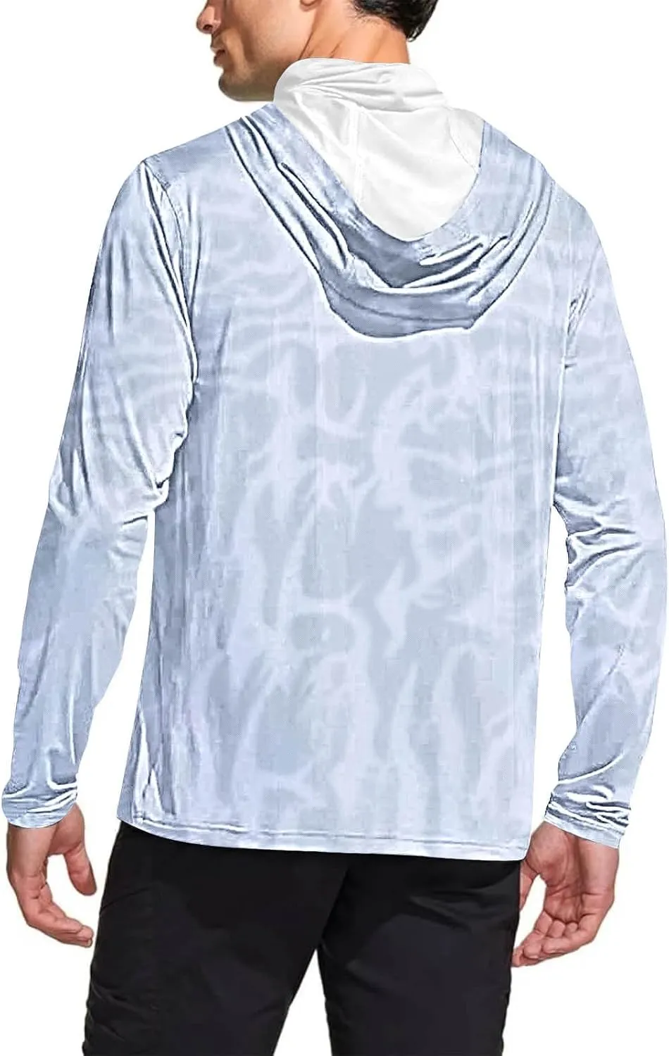 Sun Protection Shirts for Men with Mask UPF 50  Fishing Blouses Lightweight Long Sleeve UV Rash Guard Cooling Hoodies