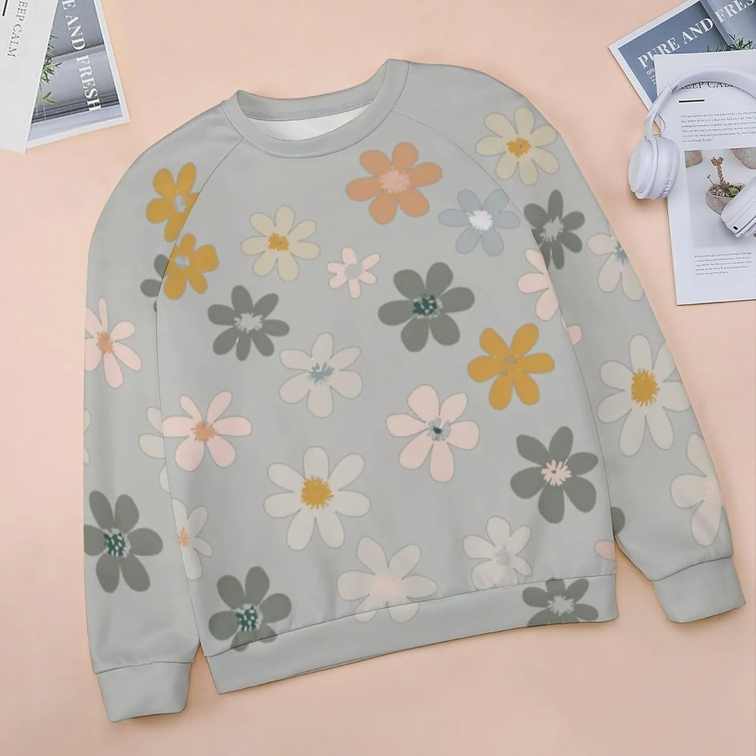 Sweatshirt for Women Long Sleeve Crewneck Boho Fall Tops 2024 Graphic Tshirts Floral Casual Trendy Pullover Tunic Tops