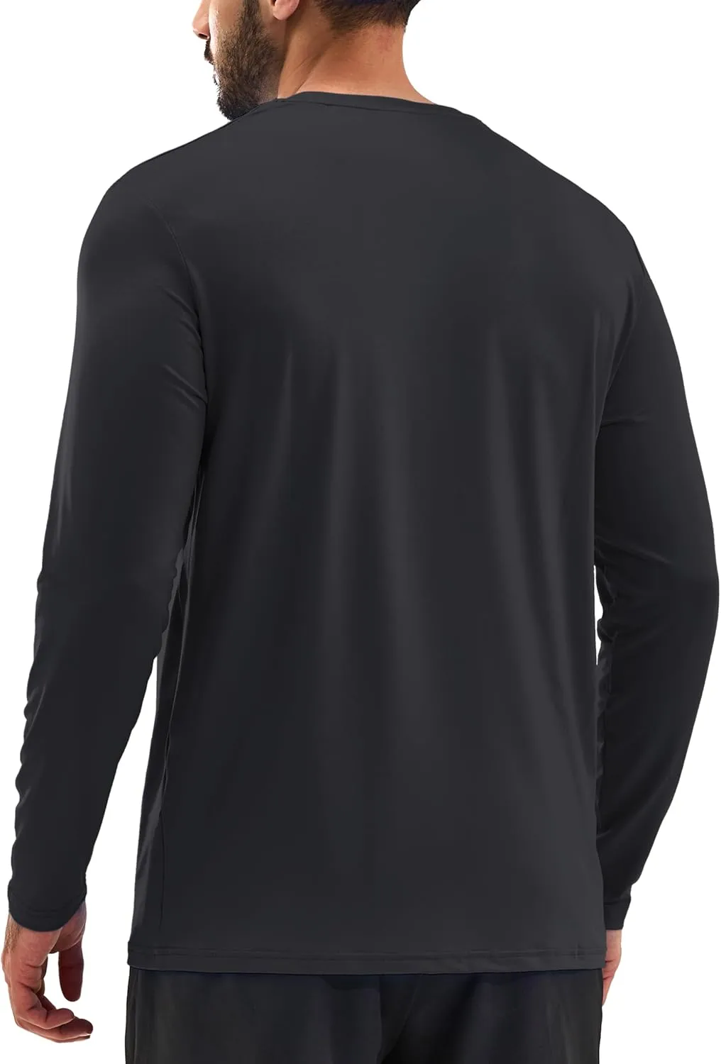 TACVASEN Men's Long Sleeve UPF 80  Shirts Sun Protection UV SPF Shirts Rash Guard Fishing Running Quick Dry Lightweight
