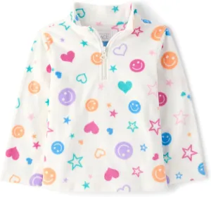 The Children's Place Baby Girl's and Toddler Warm Fleece Pullover