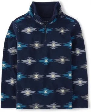 The Children's Place Boys' Warm Fleece Quarter Zip Pullover