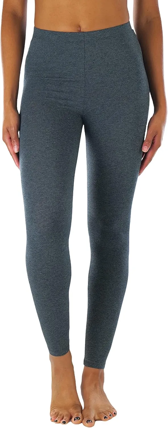 ToBeInStyle Women's Premium Soft Essential Full Length Cotton Leggings
