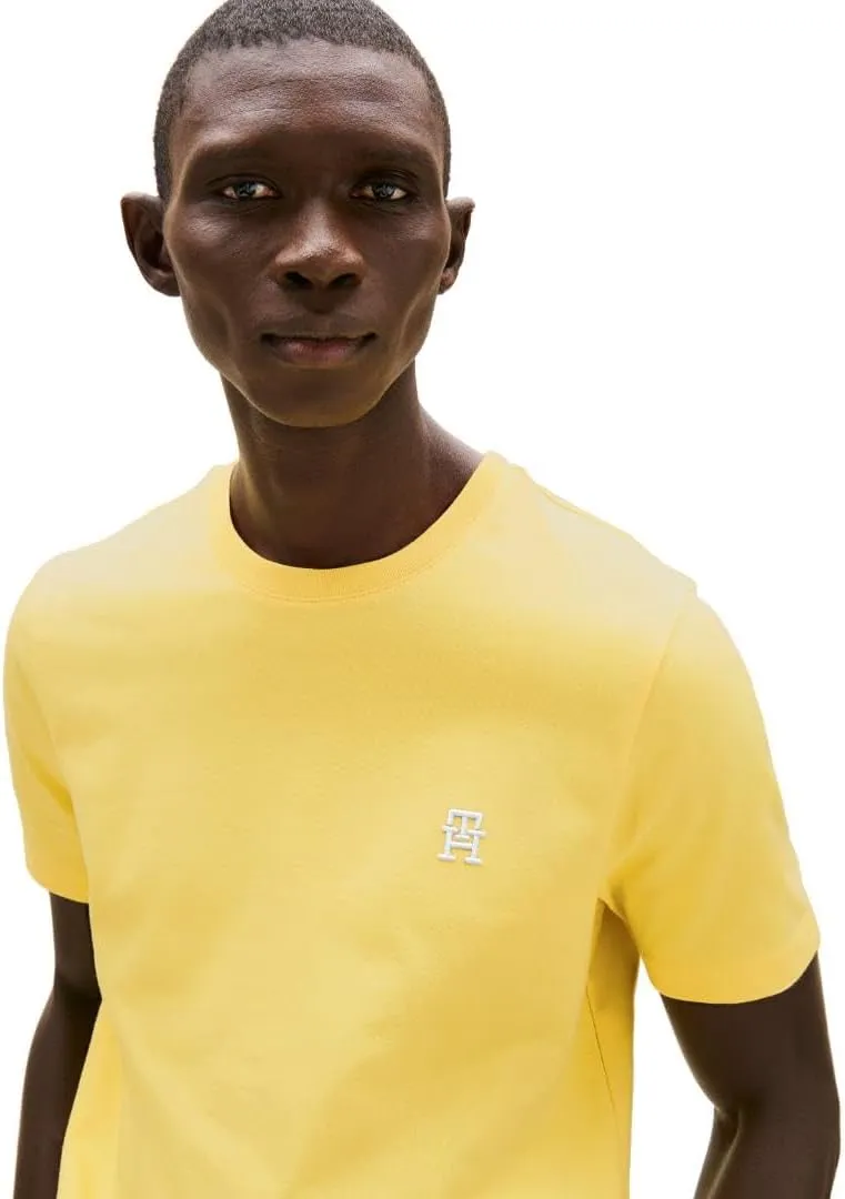 Tommy Hilfiger Men's Short Sleeve Cotton Graphic T-Shirts with Embroidered Monogram Logo