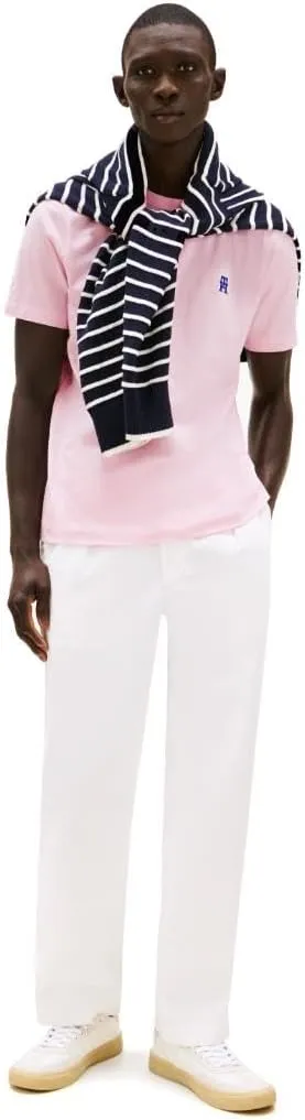 Tommy Hilfiger Men's Short Sleeve Cotton Graphic T-Shirts with Embroidered Monogram Logo