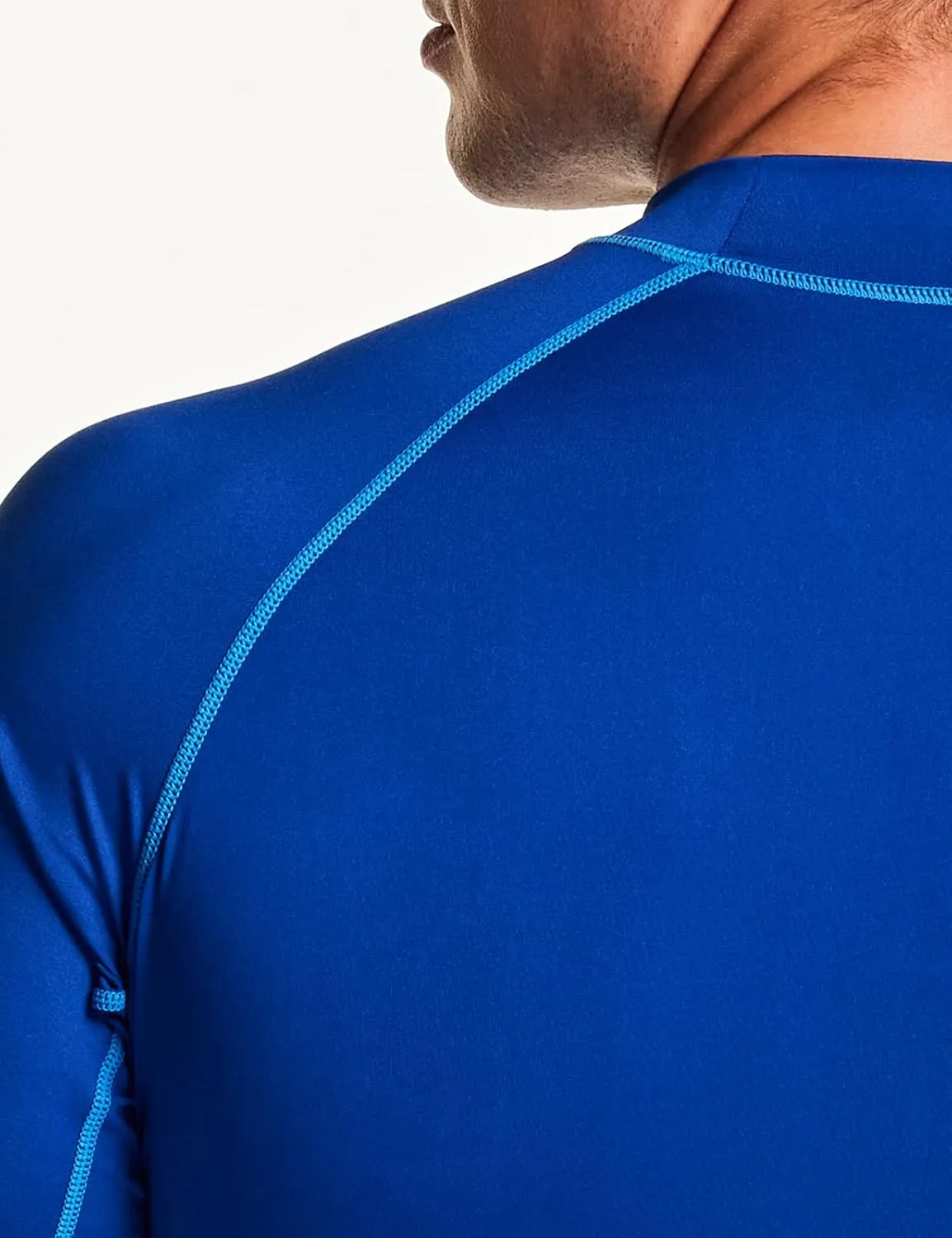 TSLA Men's Rash Guard Swim Shirts, UPF 50  Quick Dry Mid/Short Sleeve Swimming Shirt, UV/SPF Water Surf Shirts