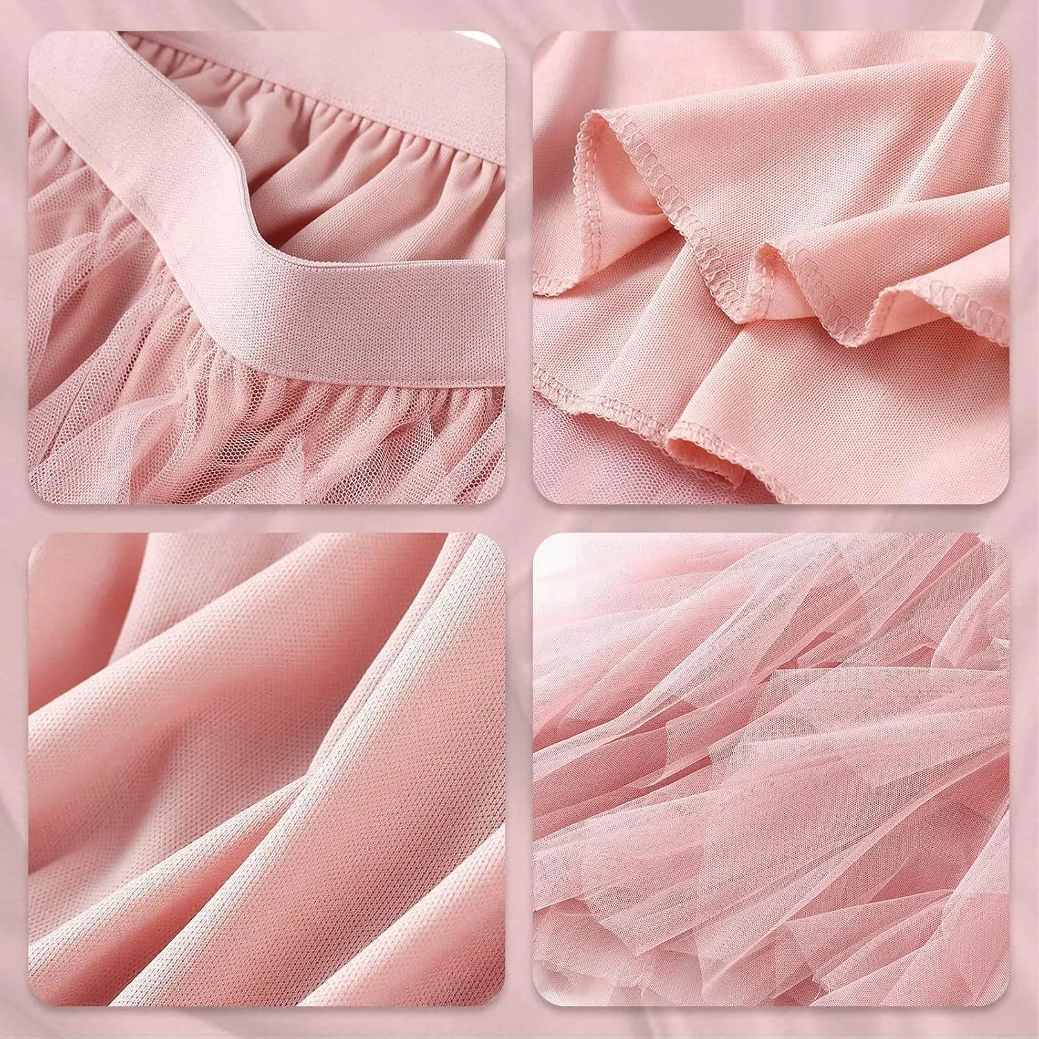 Tulle Skirts for Women Long Length Tutu Fairy Tiered Skirt A Line Mesh Elastic Waist Skirts