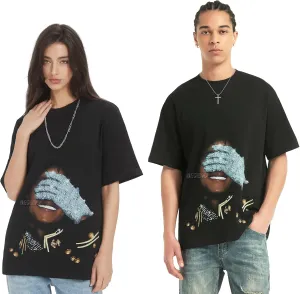 Unisex Graphic T-Shirts, MJ Shirts, DTG Digital Printing, Crewneck Summer Streetwear Tshirt, Vintage Graphic Shirt for Men