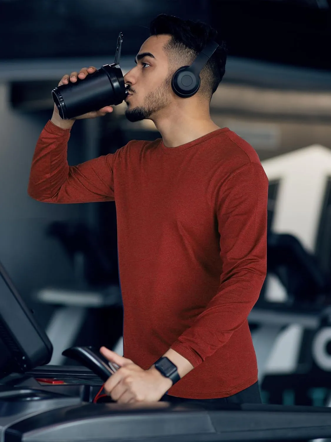 URATOT Long Sleeve Tee Shirts for Men Moisture Wicking Quick Dry Long Sleeve Sun Protection T-Shirts for Running