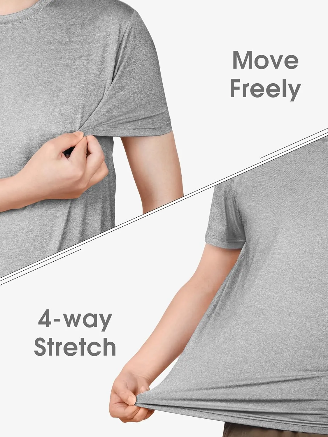 URATOT Men's Workout Shirts Short Sleeve Dry Fit Athletic T-Shirts Moisture Wicking Running Gym Active Lightweight Tee Top