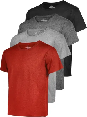 URATOT Men's Workout Shirts Short Sleeve Dry Fit Athletic T-Shirts Moisture Wicking Running Gym Active Lightweight Tee Top