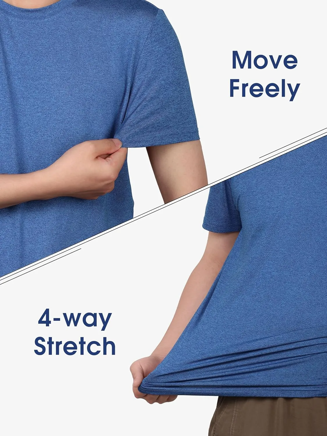URATOT Men's Workout Shirts Short Sleeve Dry Fit Athletic T-Shirts Moisture Wicking Running Gym Active Lightweight Tee Top