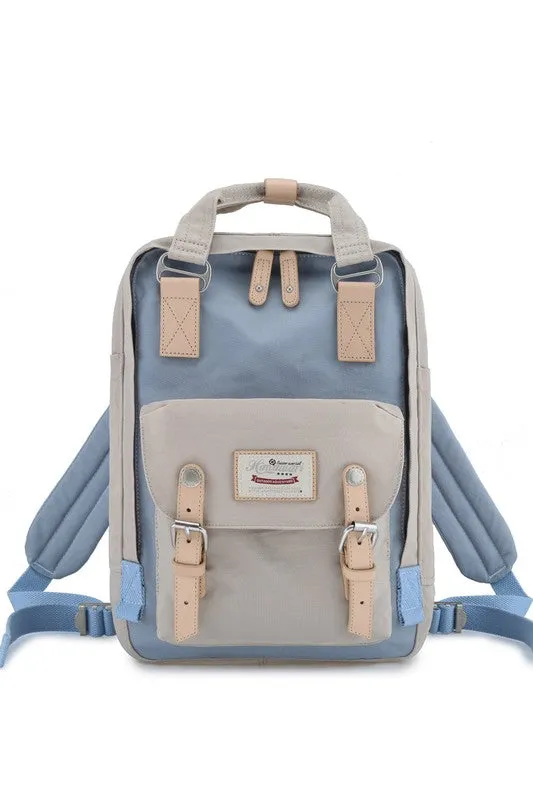 Water Resistant Vintage Look Multi Pocket Backpack
