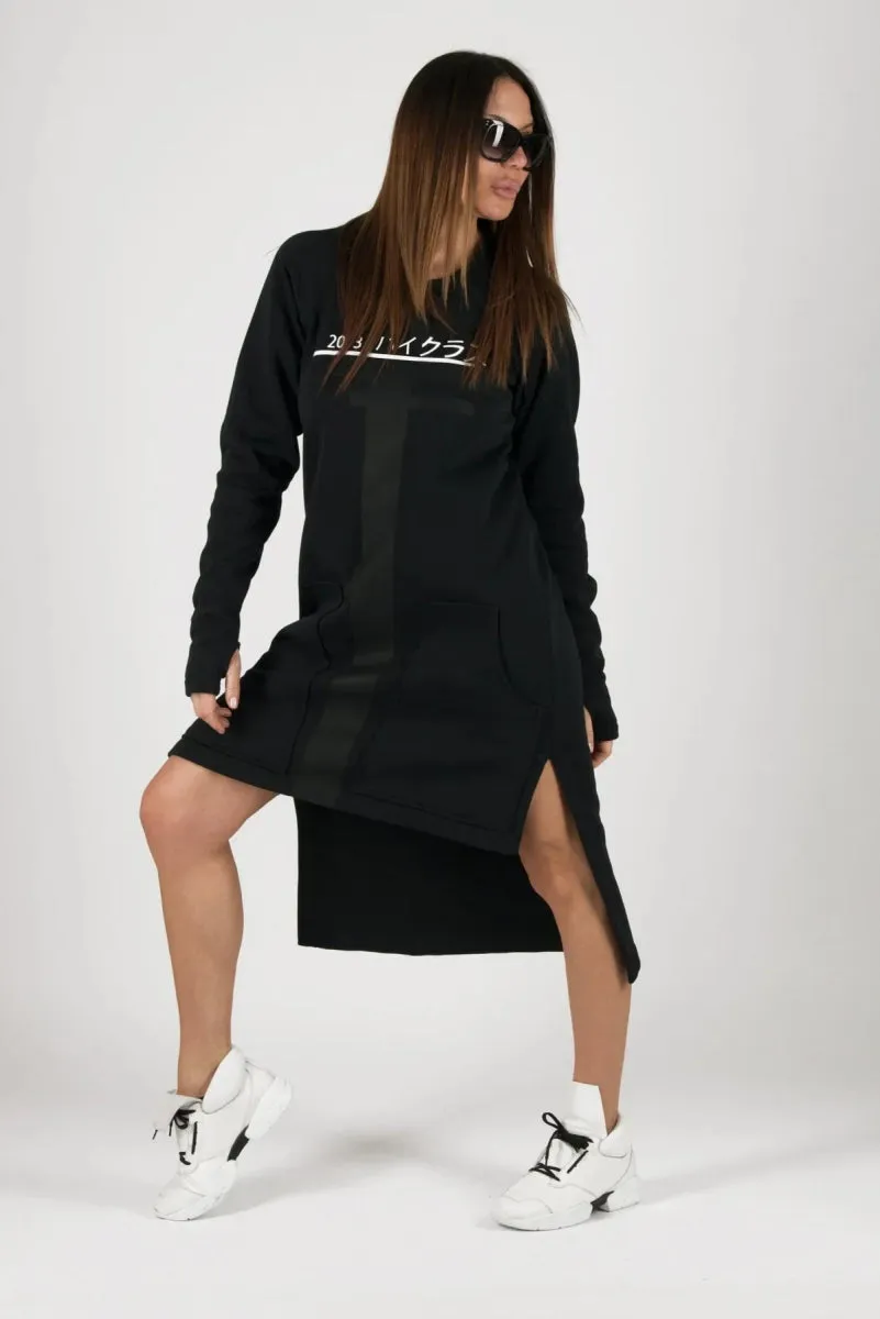 White Sweatshirt Dress IZABEL