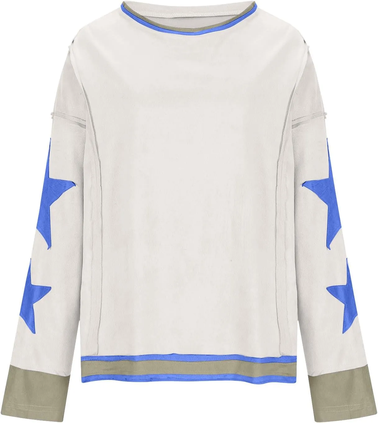 Women Crop Sweatshirts Long Sleeve Trendy Graphic Design Pullover Tops Casual Loose Crewneck Sweatshirt