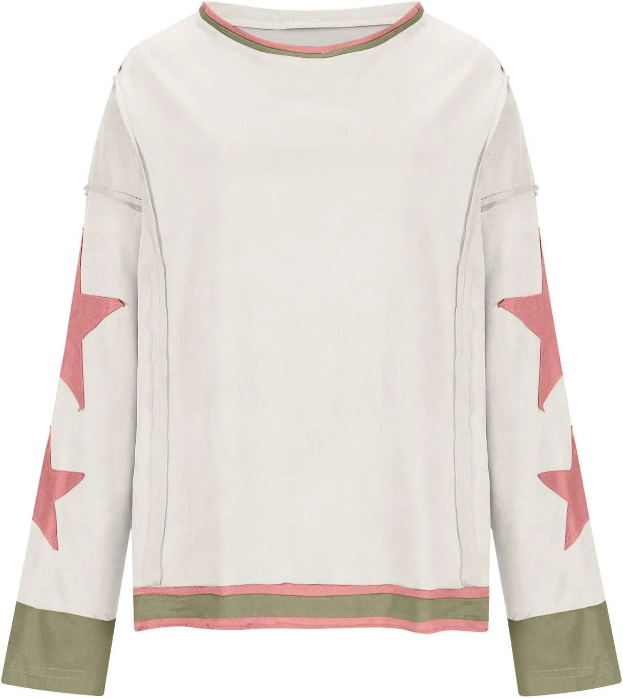 Women Crop Sweatshirts Long Sleeve Trendy Graphic Design Pullover Tops Casual Loose Crewneck Sweatshirt