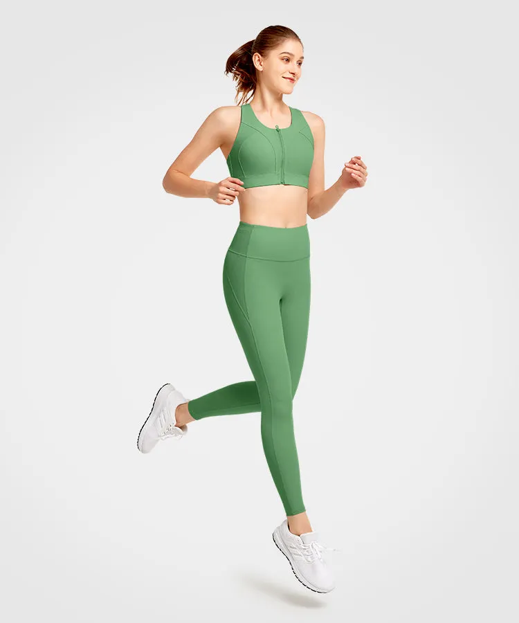 Women High-Waisted Perforated Running Leggings | Women's High Support Leggings
