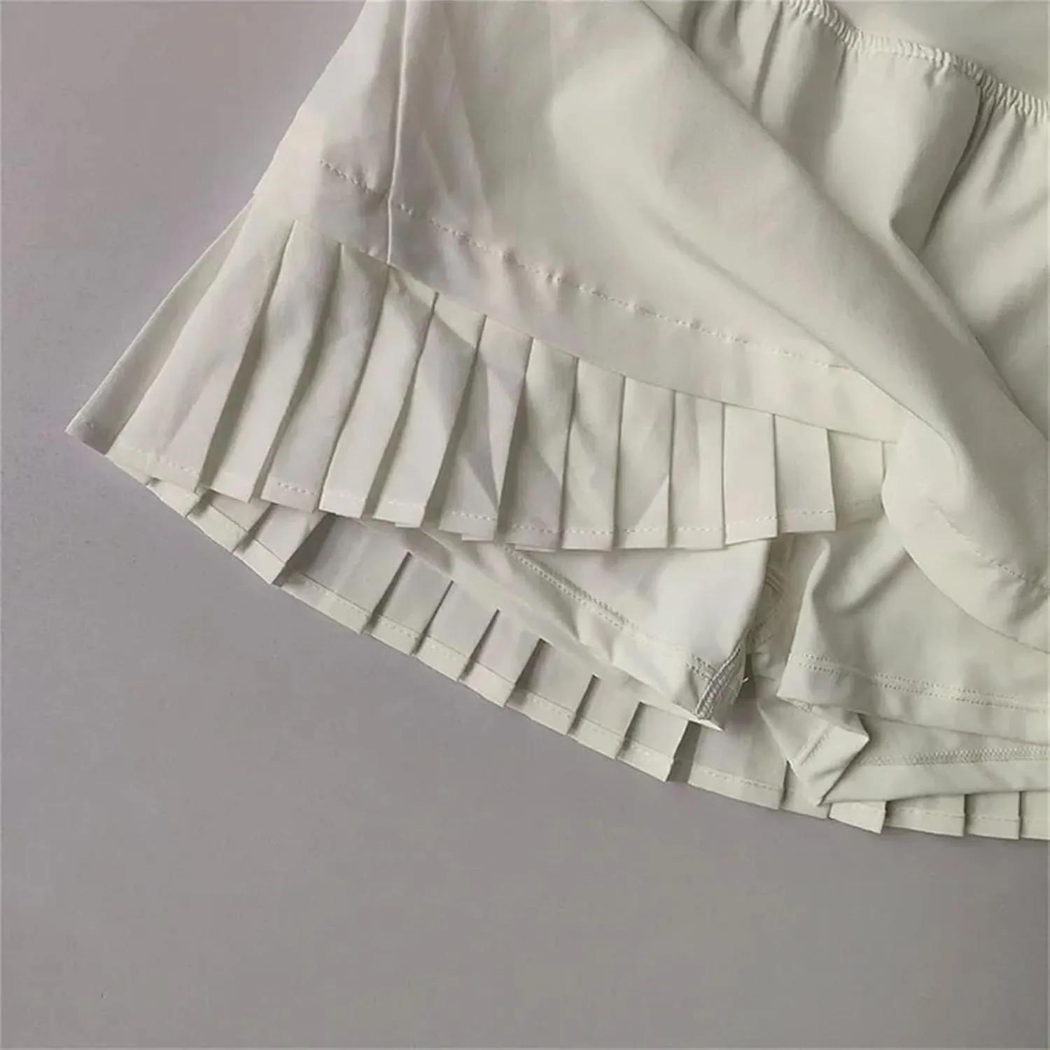 Women High Waisted Sports Short Skirt Cool Anti Including Lined Shorts Fitness Quick Drying Pleated Skirt