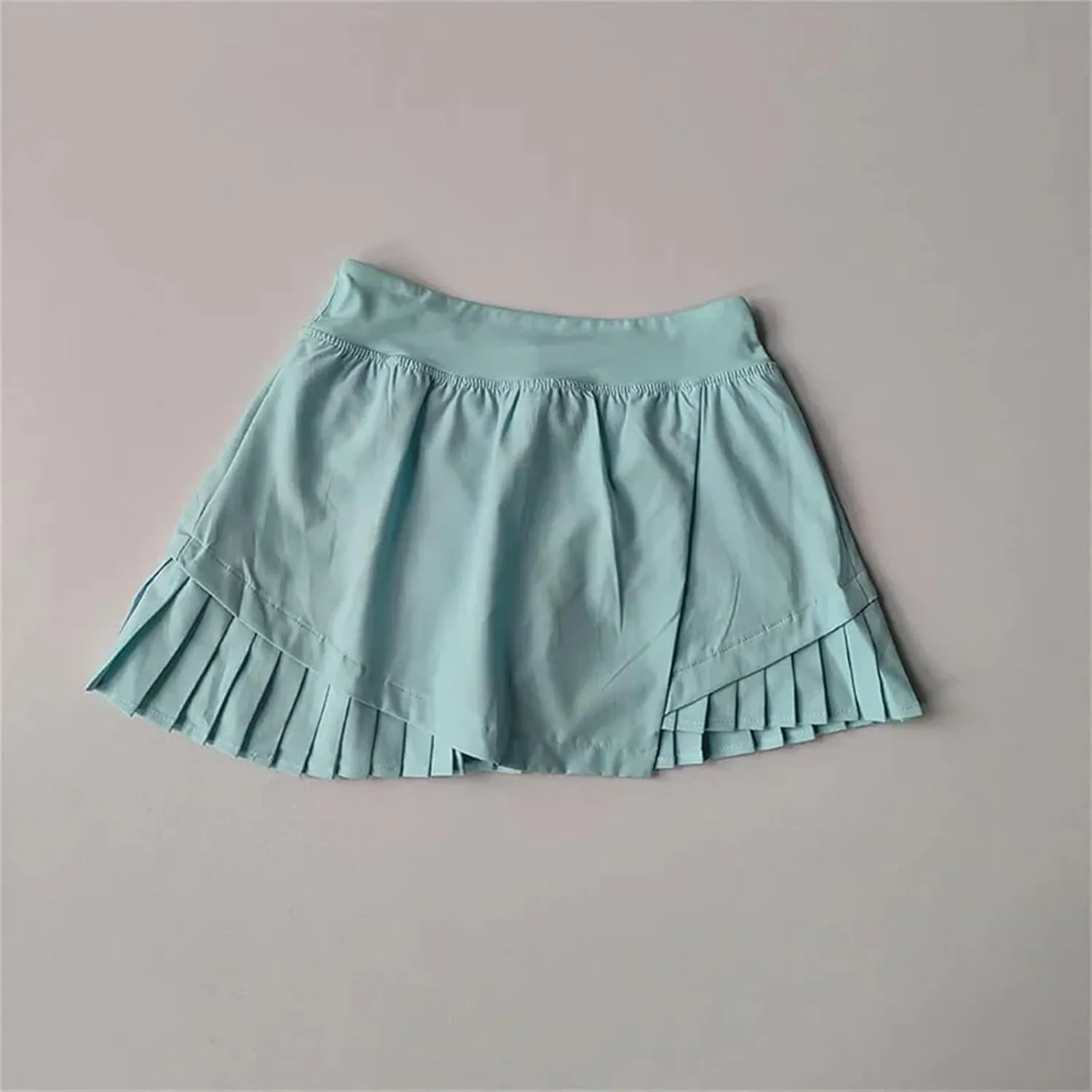 Women High Waisted Sports Short Skirt Cool Anti Including Lined Shorts Fitness Quick Drying Pleated Skirt
