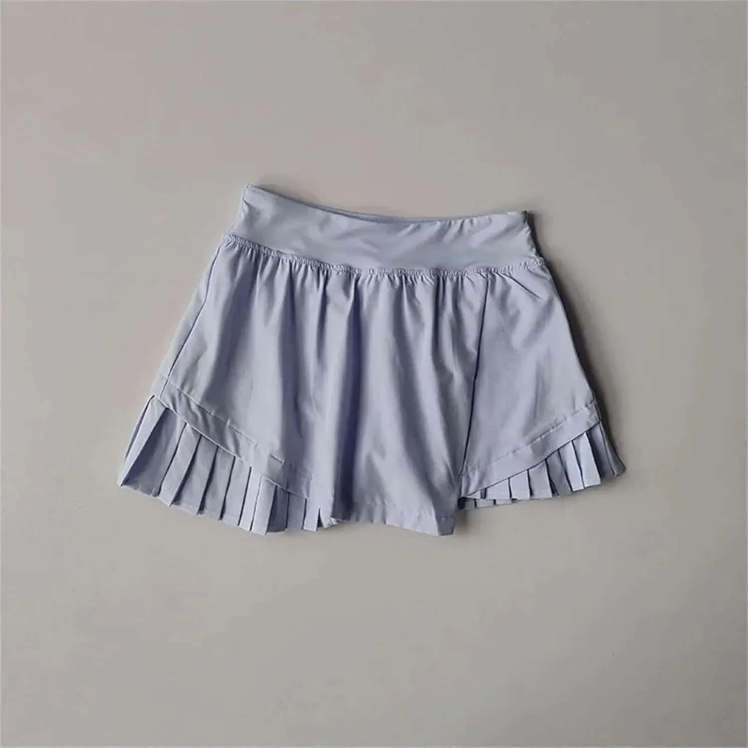 Women High Waisted Sports Short Skirt Cool Anti Including Lined Shorts Fitness Quick Drying Pleated Skirt