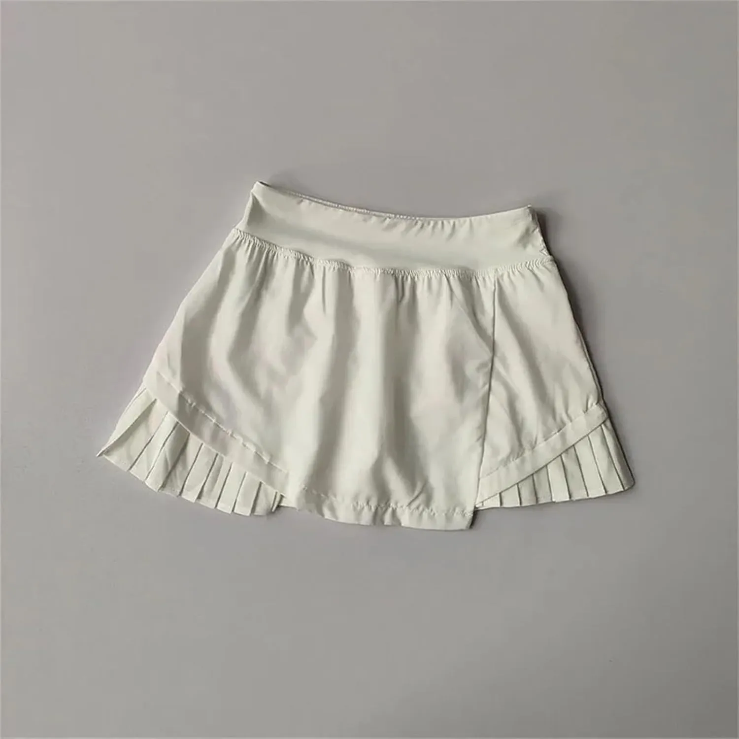 Women High Waisted Sports Short Skirt Cool Anti Including Lined Shorts Fitness Quick Drying Pleated Skirt