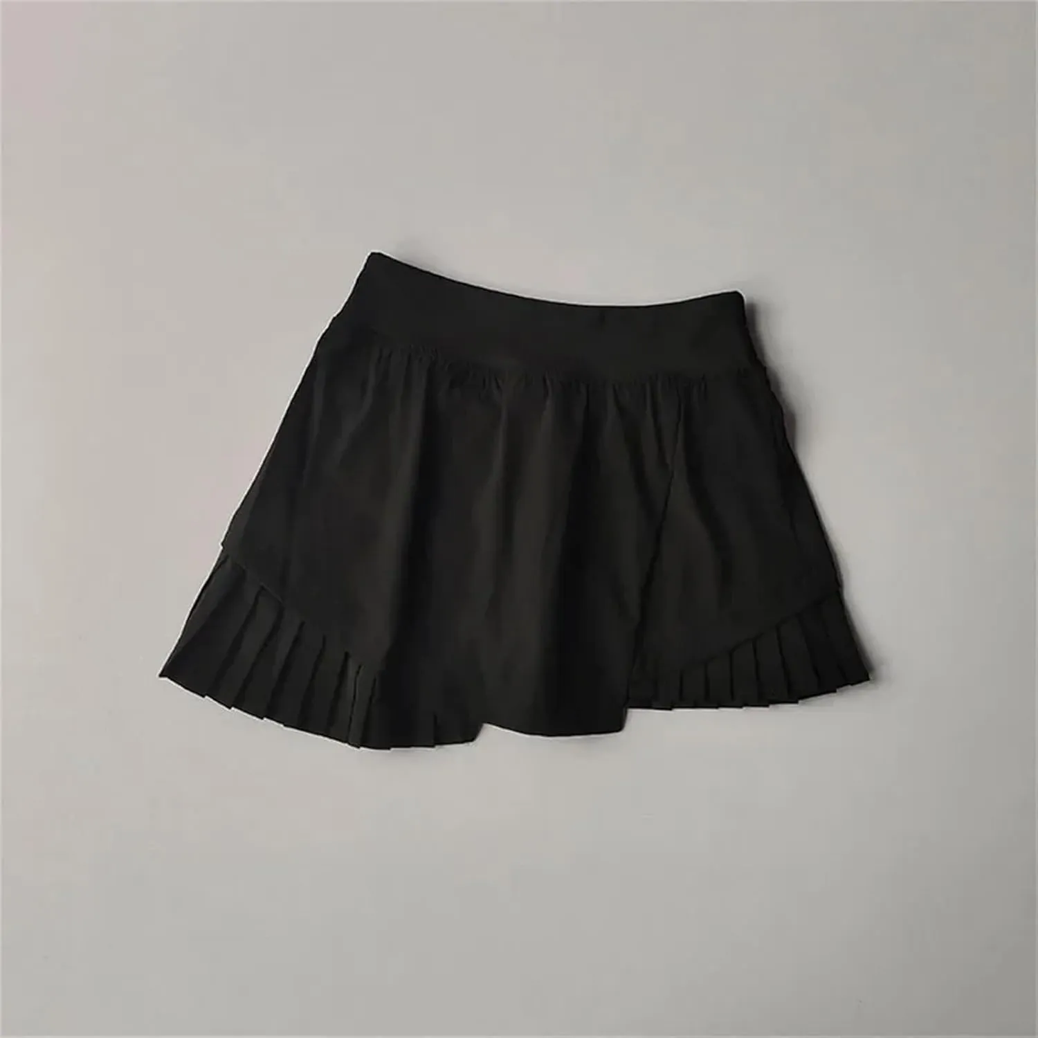 Women High Waisted Sports Short Skirt Cool Anti Including Lined Shorts Fitness Quick Drying Pleated Skirt